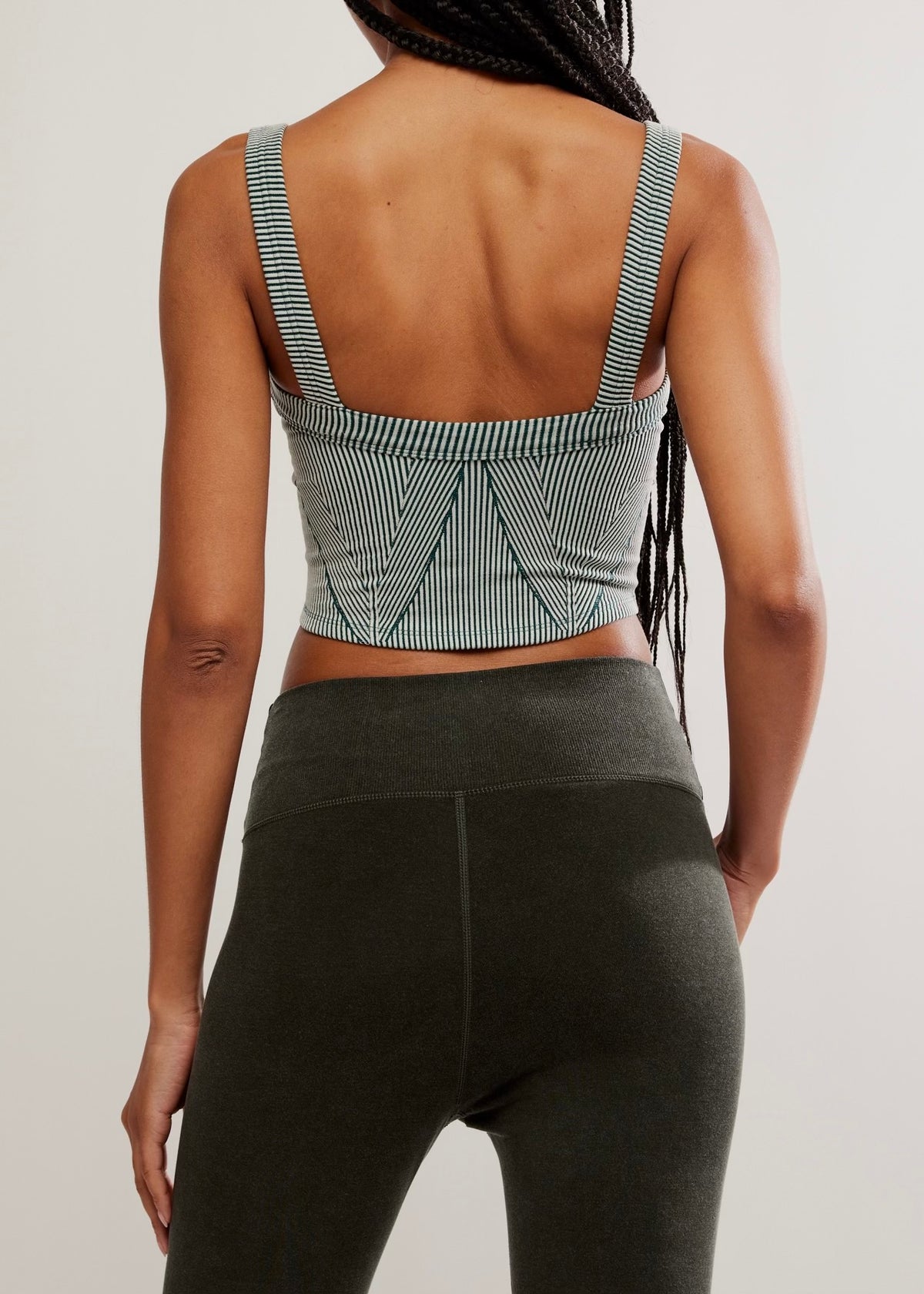 FREE PEOPLE MOVEMENT PERFECTLY PLATED CAMI - EVERGREEN COMBO