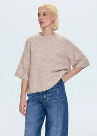 PISTOLA SHILOH CREWNECK SWEATER - OATMEAL