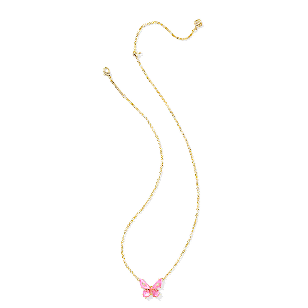 KENDRA SCOTT BIANCA BUTTERFLY SHORT PENDANT NECKLACE