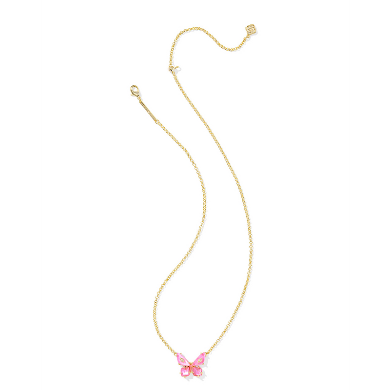KENDRA SCOTT BIANCA BUTTERFLY SHORT PENDANT NECKLACE