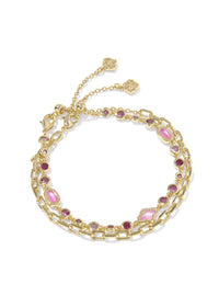 KENDRA SCOTT MINI ELISA ABBIE SET OF 2 DELICATE CHAIN BRACELETS