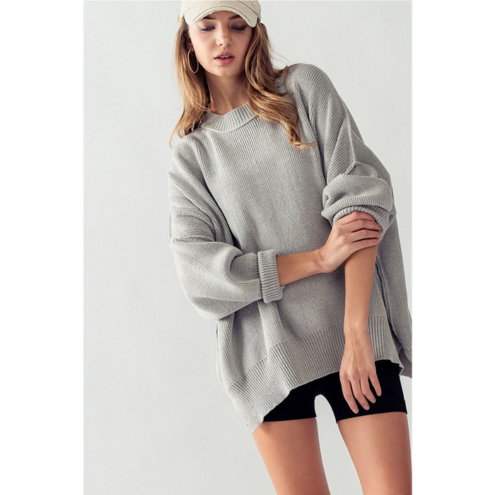 ALL YOURS SWEATER - GREY