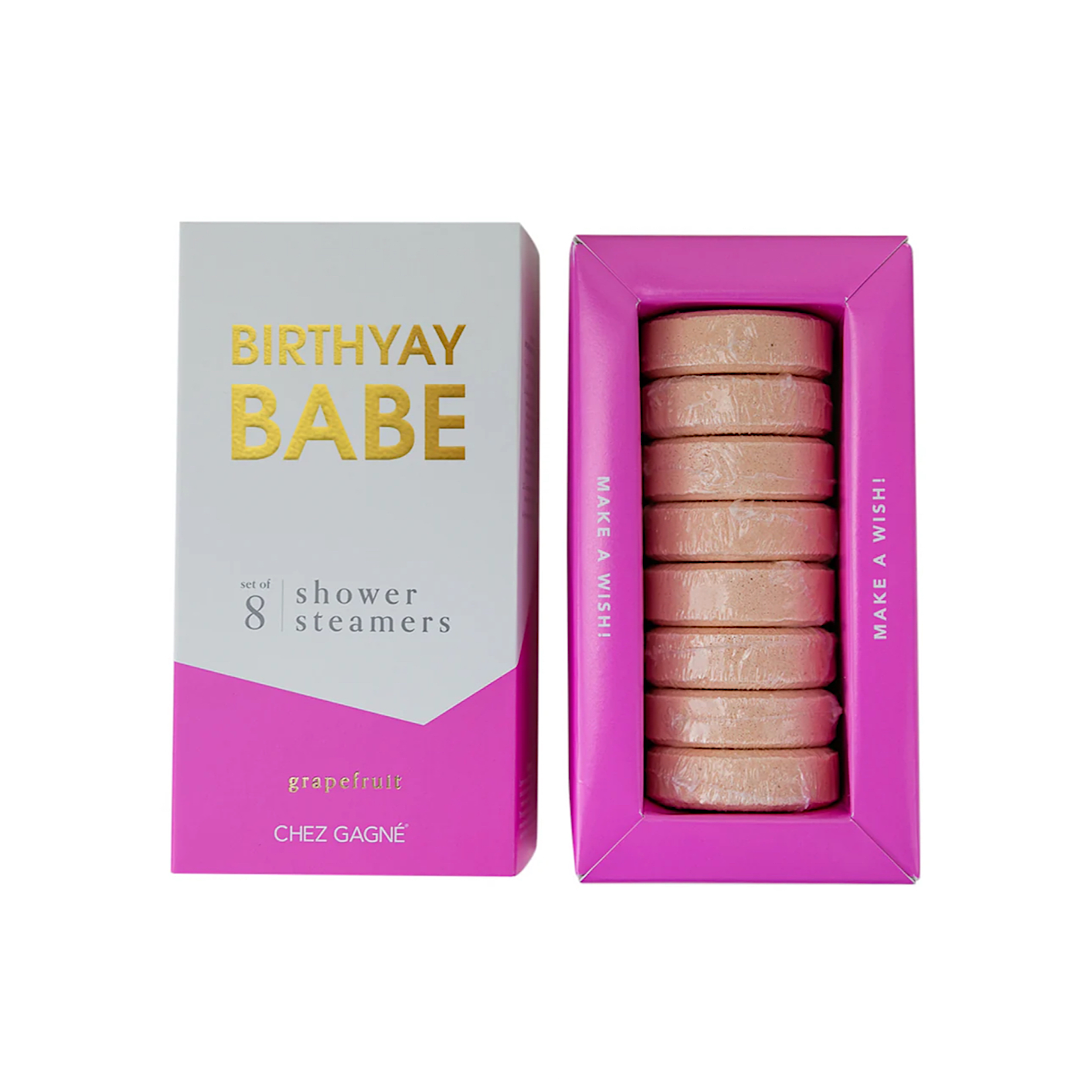 BIRTHYAY BABE SET OF 8 SHOWER STEAMERS - GRAPEFRUIT