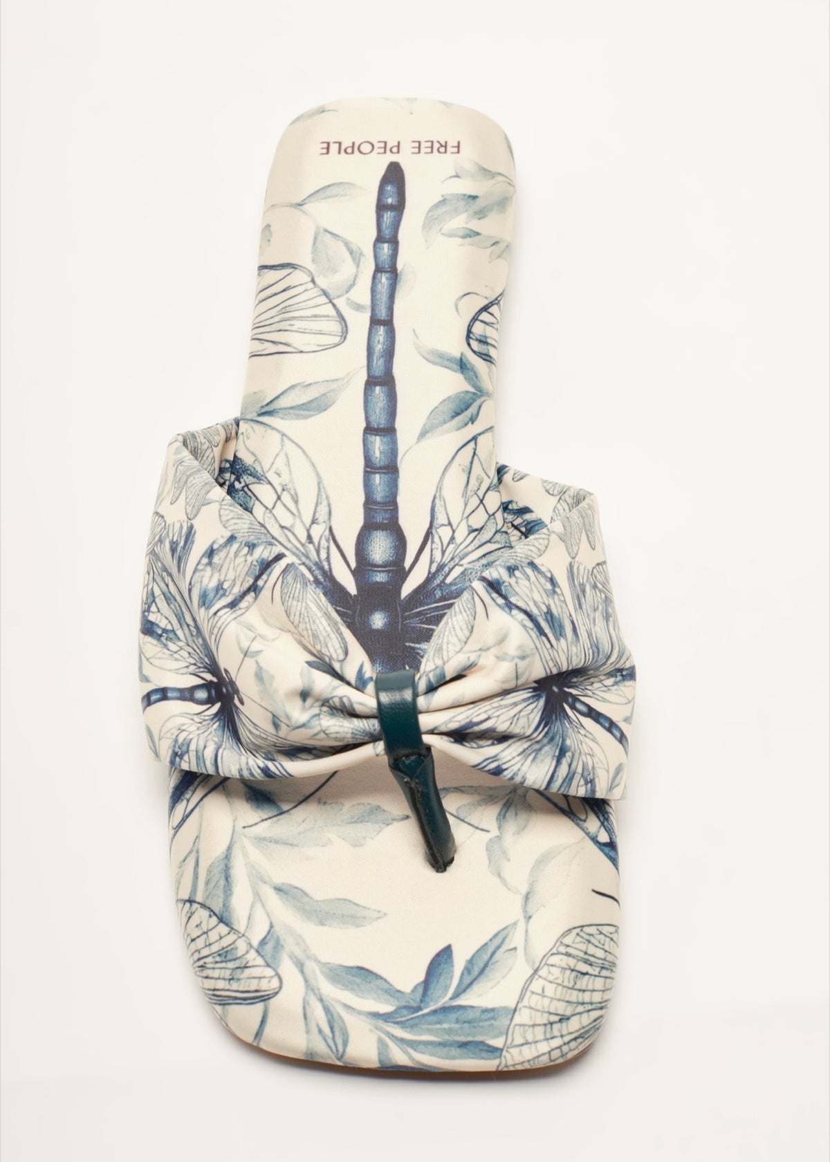 FREE PEOPLE TIA RUCHED PRINTED SANDALS - DRAGONFLY BANDANA
