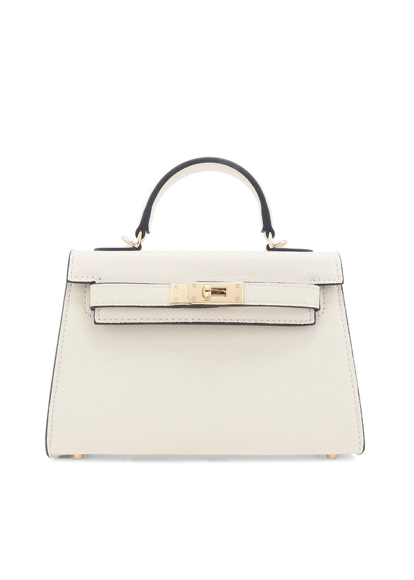 BILLINI HARIETTE HANDLE BAG - BONE
