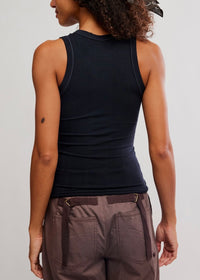FREE PEOPLE SO SOFT SEAMLESS MODAL TANK - BLACK