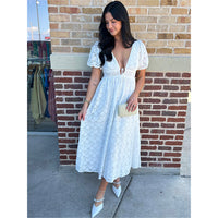 FOREVER YOURS LACE MIDI DRESS