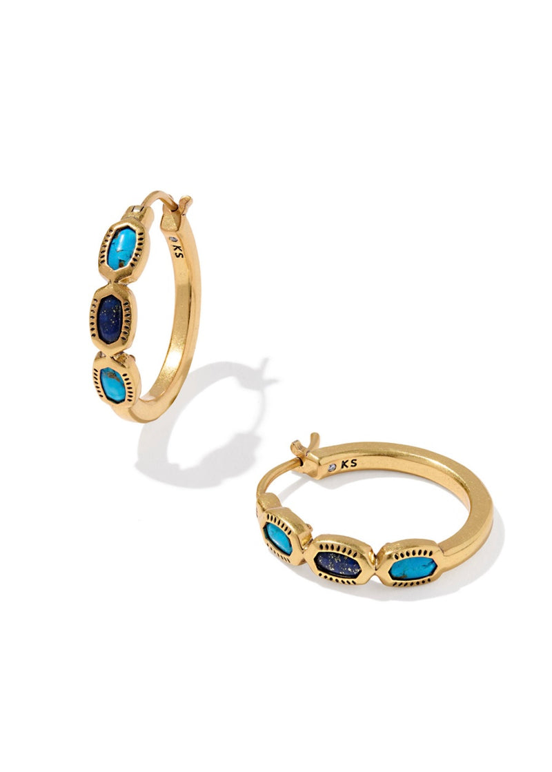 KENDRA SCOTT MINI ELISA HOOP EARRINGS