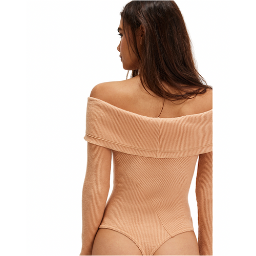 Free People Women s Autumn Cozy Bodysuit Medium Cotton