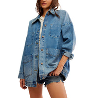 FREE PEOPLE AVERY DENIM JACKET - GOT THE BLUES