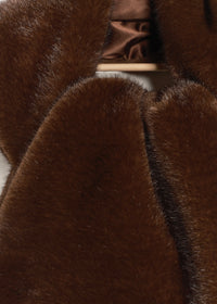 FREE PEOPLE SNOW ANGEL FAUX FUR SCARF