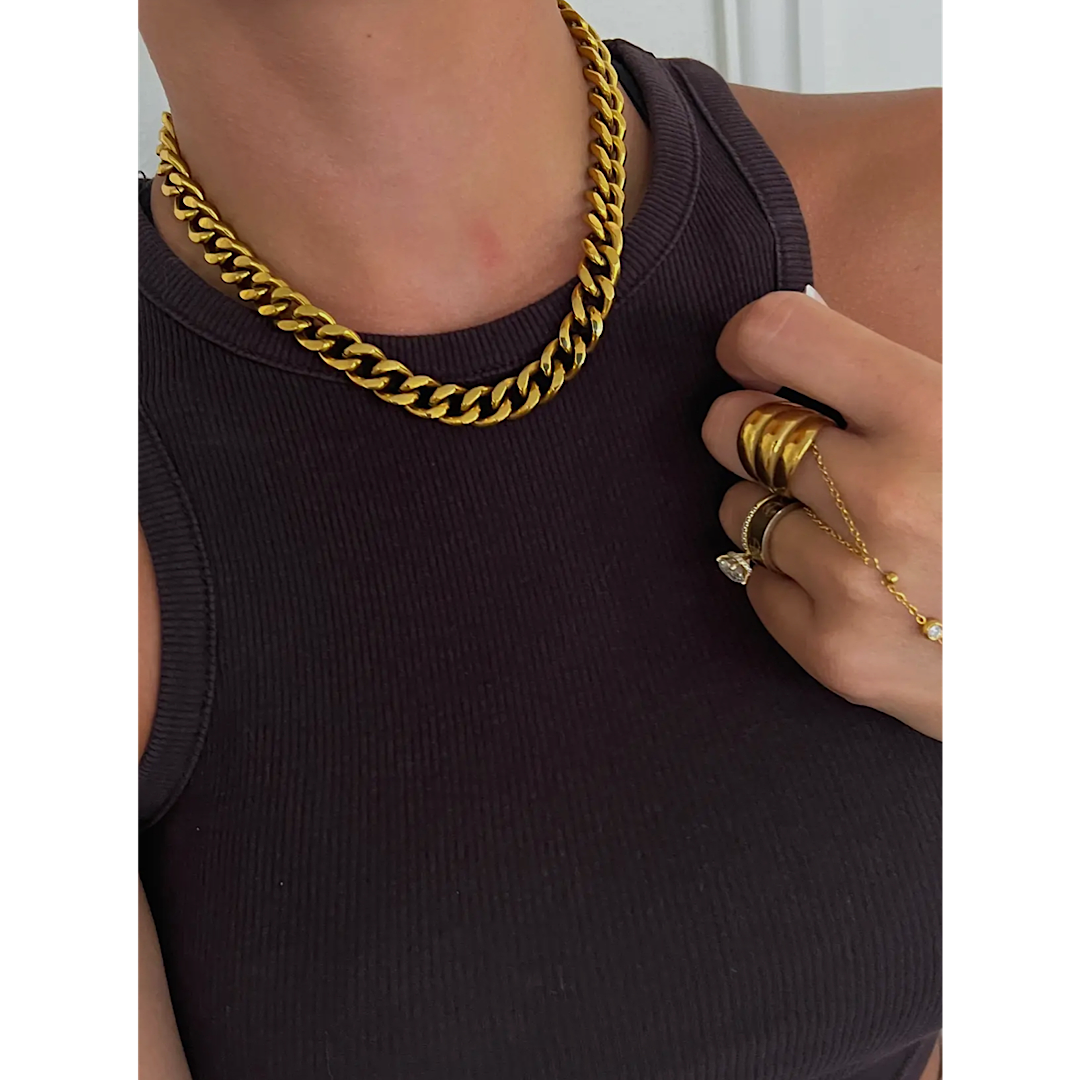 CHUNKY GOLD NECKLACE