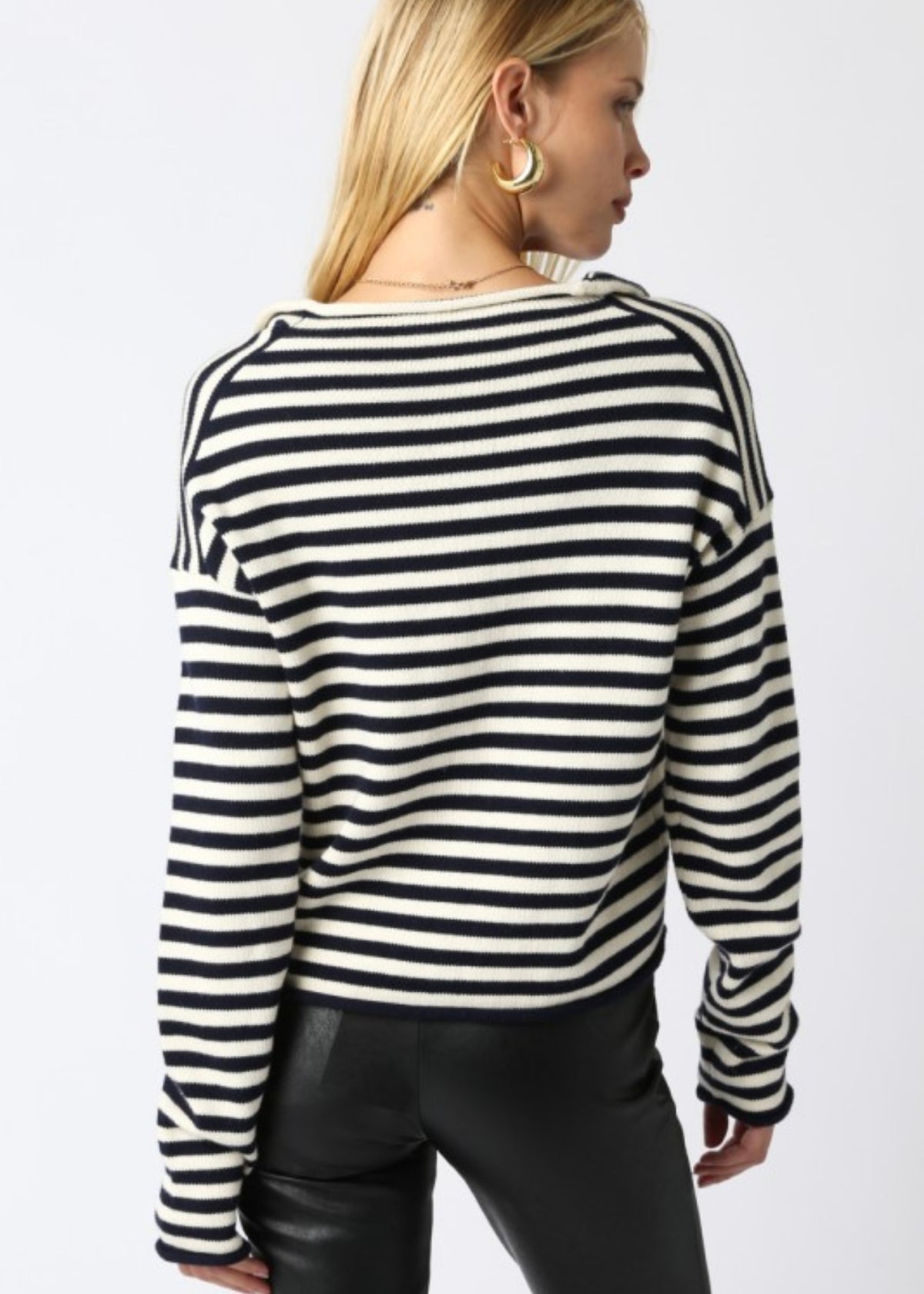 THE ELAINA STRIPED CARDIGAN