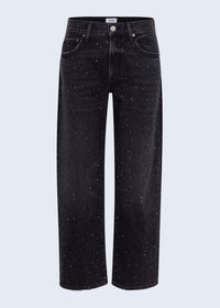 PISTOLA LEXI MID RISE BOWED STRAIGHT JEAN - SILVER SCREEN