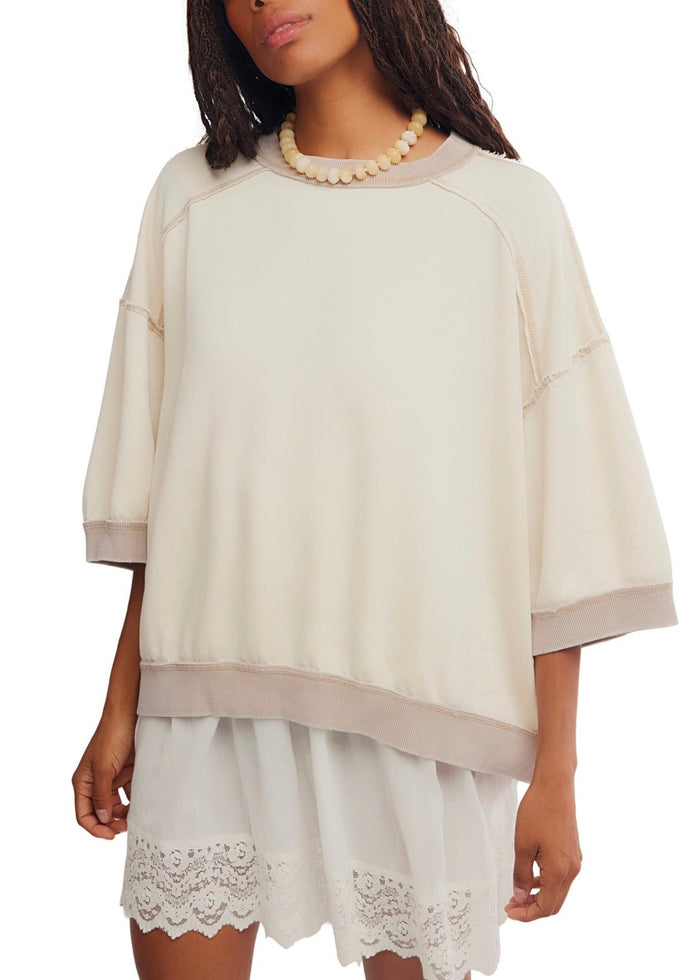 FREE PEOPLE EVERYTHING PULLOVER - NILLA CREAM
