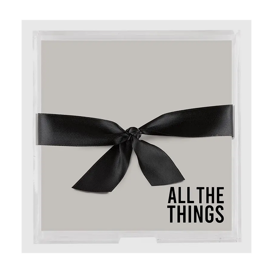 ACRYLIC TRAY & NOTEPAD - ALL THE THINGS