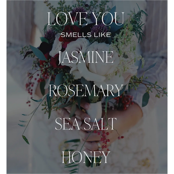 LOVE YOU FLUTED 11 OZ CANDLE