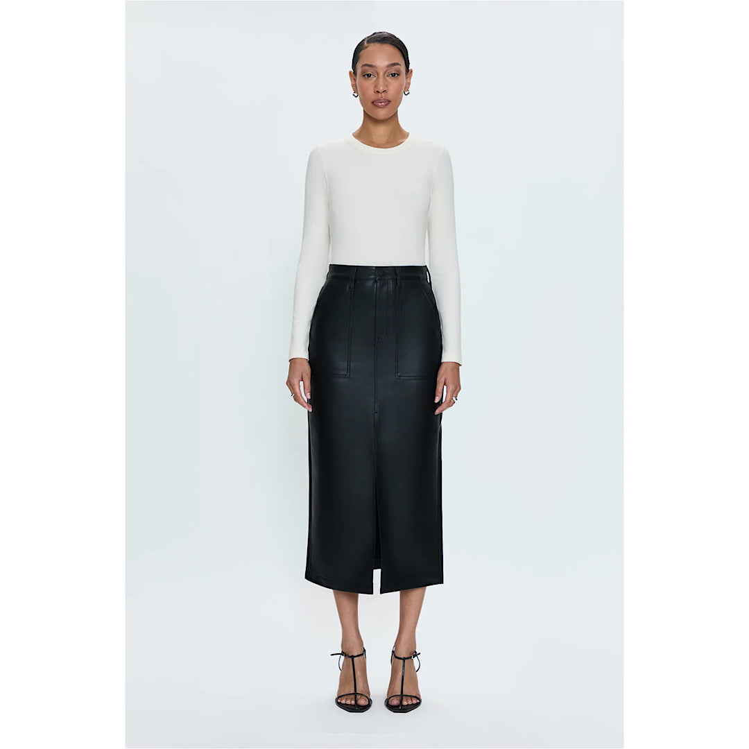 PISTOLA ALICE MIDI SKIRT - SLATE BLACK