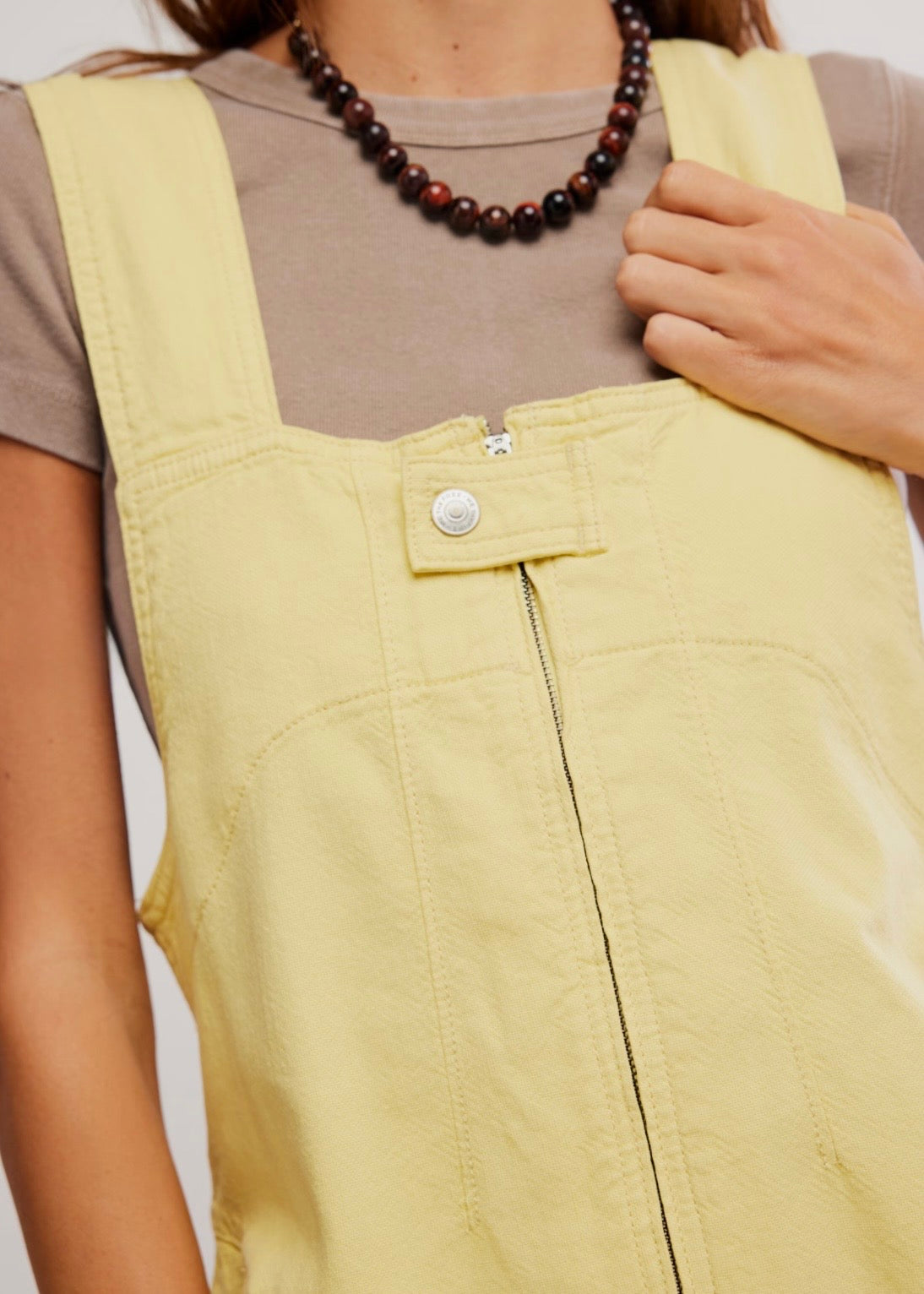 FREE PEOPLE JUDE SHORTALLS - SICILIAN YELLOW