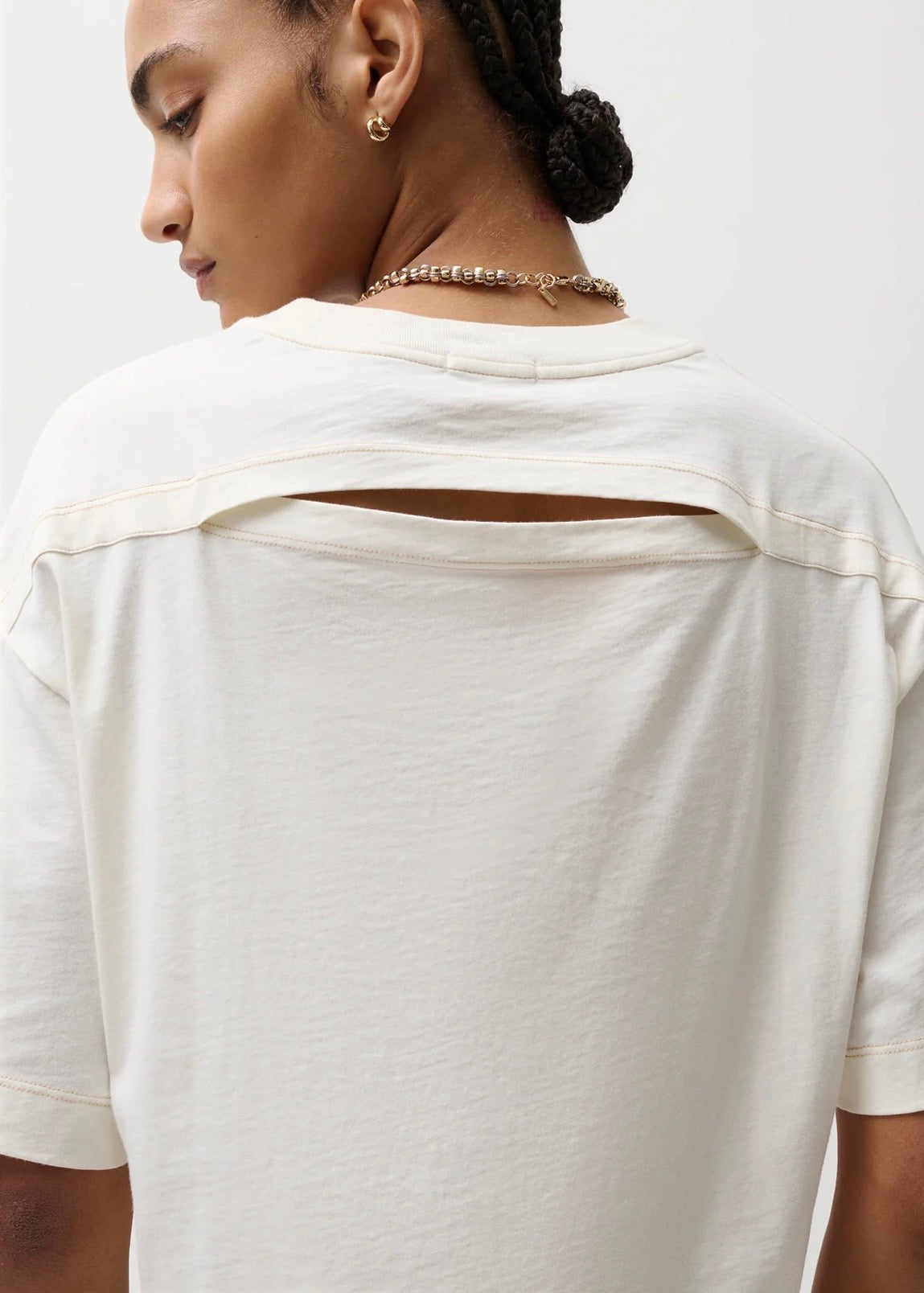 PISTOLA MAE CROPPED TEE - SOFT WHITE