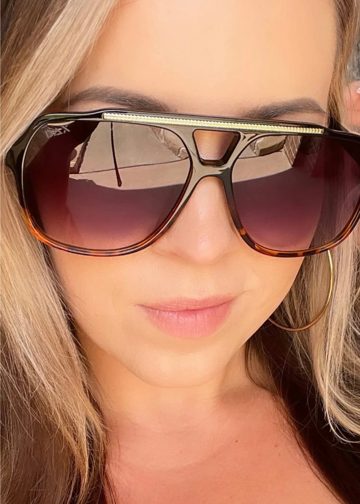 DAX EYEWEAR ASTRID SUNGLASSES - GRADIENT CHEETAH