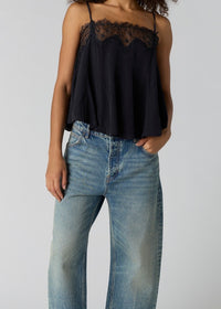 FREE PEOPLE MAKE ME YOURS CAMI - BLACK