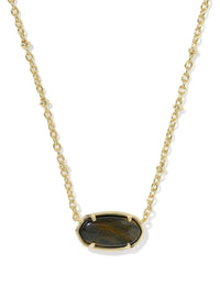 KENDRA SCOTT TIGER STRIPED ELISA SHORT PENDANT NECKLACE