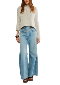 FREE PEOPLE OPAL ROLLNECK SWEATER - TEA