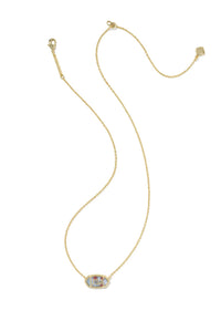 KENDRA SCOTT ELISA USA SHORT PENDANT NECKLACE - GOLD