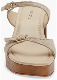 FREE PEOPLE BECK BUCKLE CLOGS - SUNSTONE SAND SUEDE