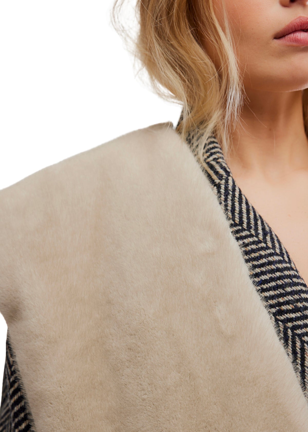 FREE PEOPLE SNOW ANGEL FAUX FUR SCARF