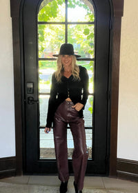 FREE PEOPLE EAST SIDE CARDIGAN - BLACK