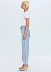 PISTOLA TATE HIGH RISE BOWED WIDE LEG JEAN - MODENA