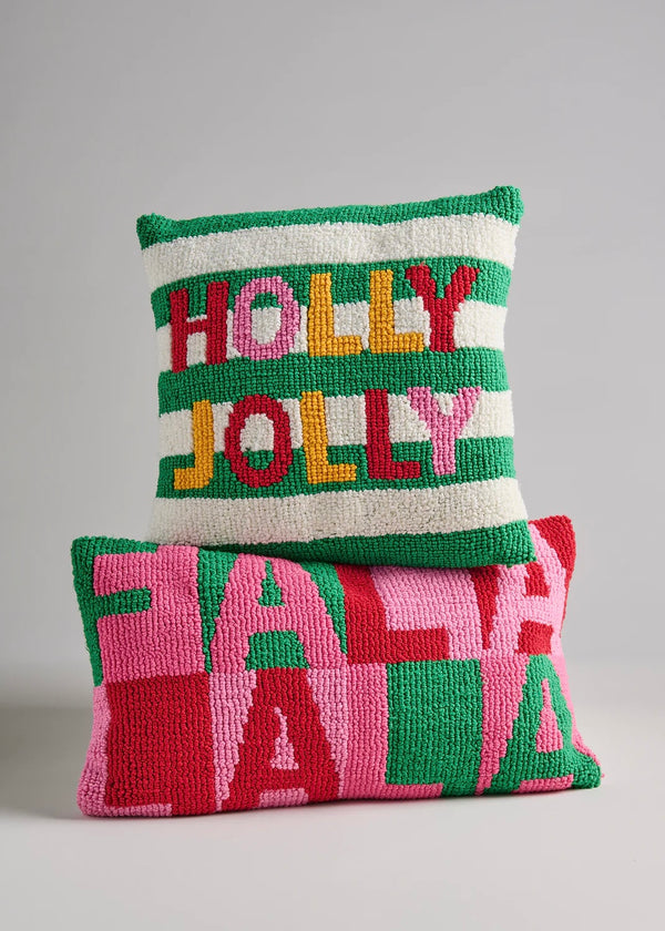HOLLY JOLLY TUFTED PILLOW