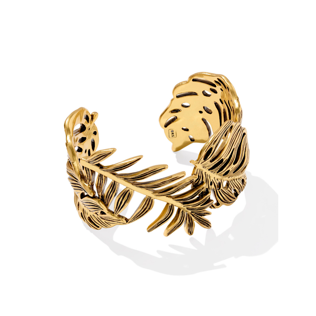 KENDRA KAYLA CUFF BRACELET - VINTAGE GOLD