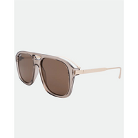 OTRA EYEWEAR REINA SUNGLASSES - TRANSPARENT OLIVE/BROWN