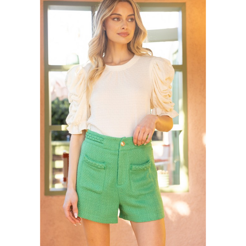 THE TESSA TWEED SHORTS