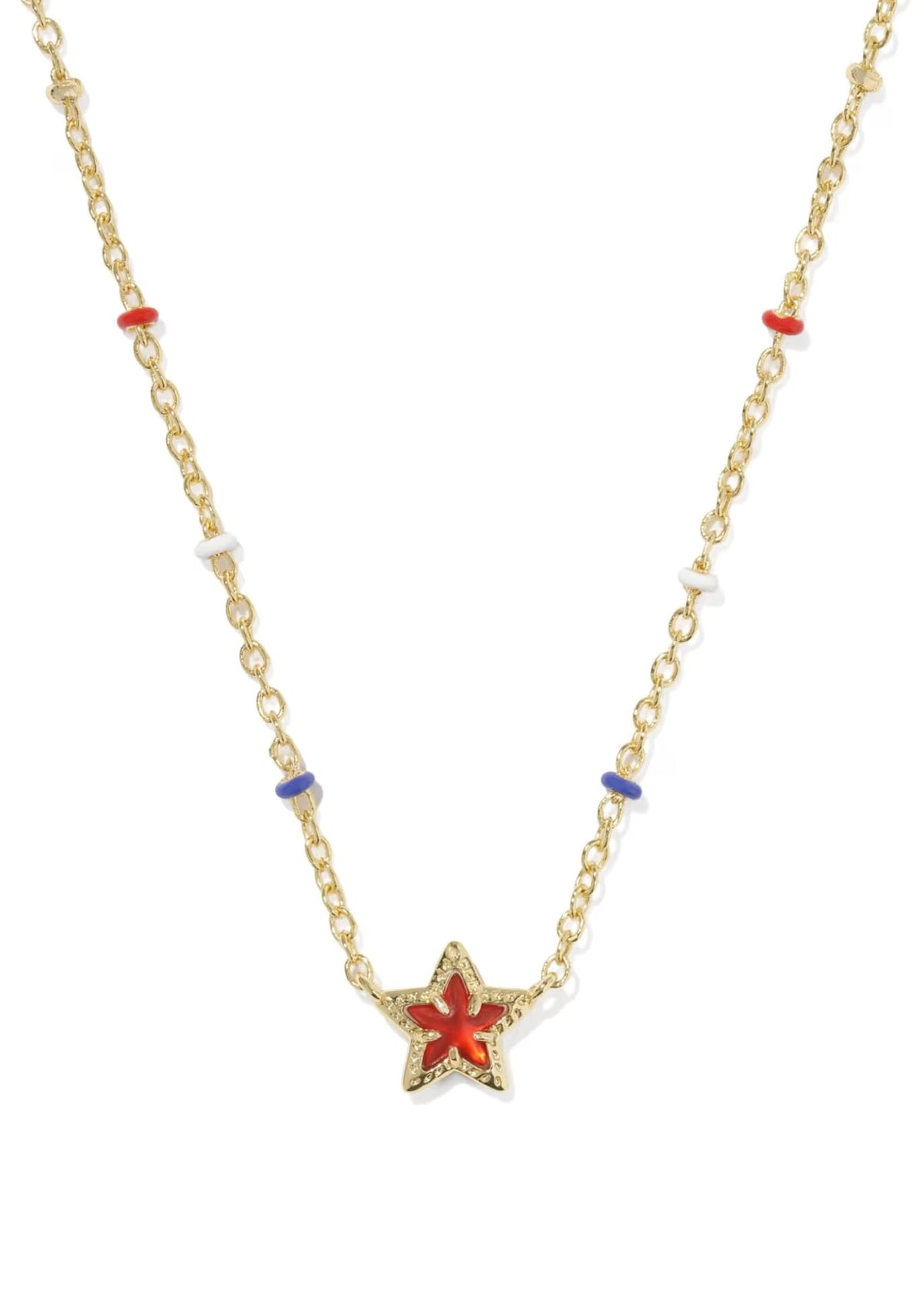 KENDRA SCOTT MINI CASSIDY SHORT PENDANT NECKLACE - GOLD