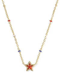 KENDRA SCOTT MINI CASSIDY SHORT PENDANT NECKLACE - GOLD