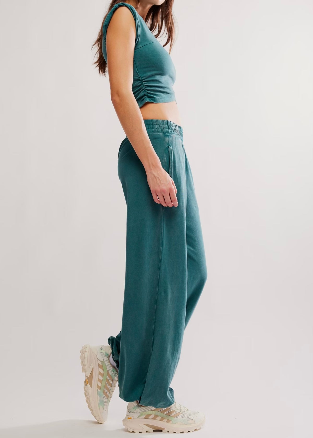 FREE PEOPLE MOVEMENT HOT SHOT CROSSOVER SET - EVERGREEN