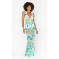 SHOW ME YOUR MUMY VACAY TANK COVERUP - WHITE MULTI FLORAL CROCHET