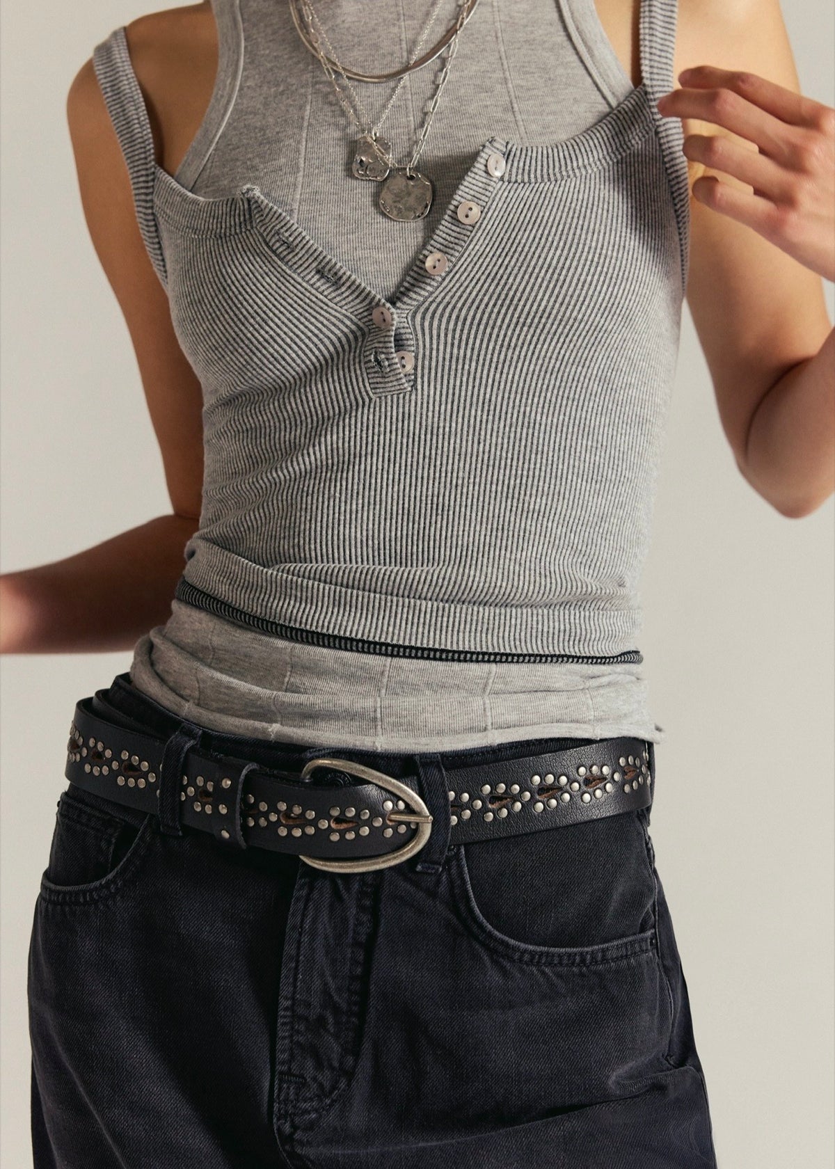 FREE PEOPLE PRESTON STUD BELT