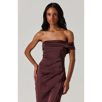 ASTR THE LABEL GWYNERIA DRESS - EGGPLANT