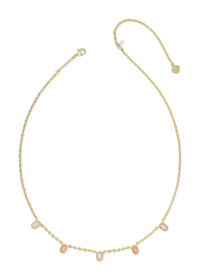 KENDRA SCOTT MINI ELISA GOLD STRAND NECKLACE - PINK MIX