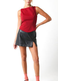 THE CIARA LEATHER SKIRT