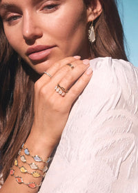 KENDRA SCOTT ADRIANA SCALLOP FRAME DROP EARRINGS