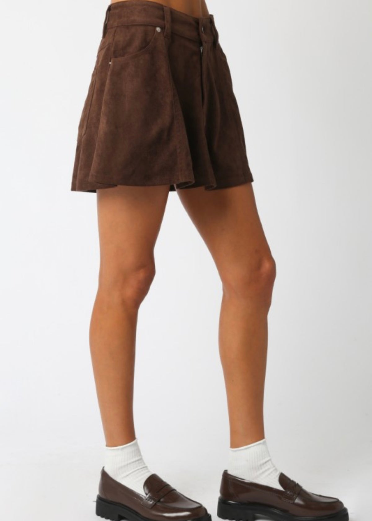 THE SHELLY SUEDE SKIRT
