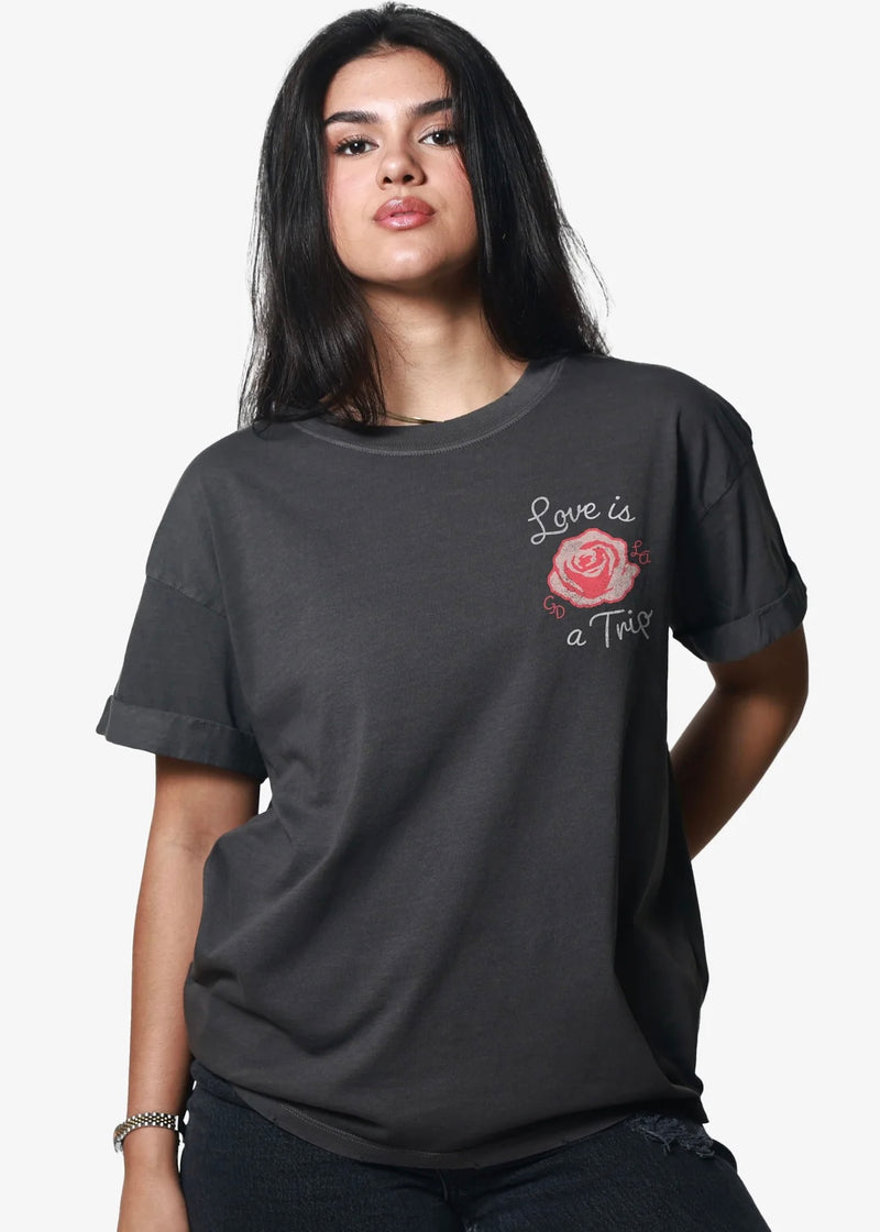 LOVE IS A TRIP GRAPHIC TEE