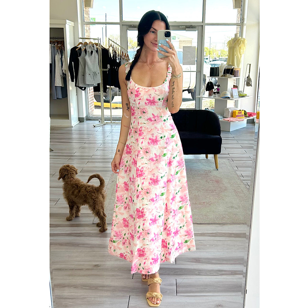 ONE & ONLY FLORAL MAXI DRESS