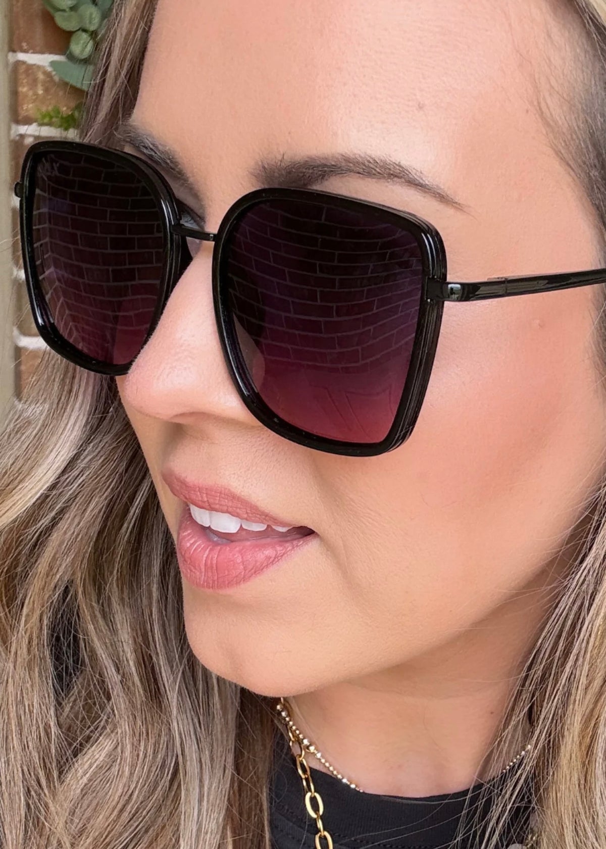 DAX EYEWEAR ELLE OVERSIZED SUNGLASSES - SMOKESHOW
